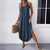 2507 NEW-Solid color loose suspender jumpsuit long dress 9523