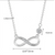 NEW  2507 8-Character Infinite Symbol Mobius 3pcs Necklace Earrings Bracelet 9526