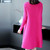 NEW  2507 ELLA  Autumn and Winter Women's Stand Collar Knitted Dress Loose A-Line Skirt  Gift Bag Set 9678