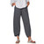 NEW  2508  Women's Casual Pants Cropped Pants Loose Straight Elastic Waist Twill Pants with Pockets  9697