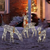 NEW 2508 Metal Reindeer Christmas Decorations with LED Lights 9556