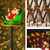 NEW 2508 LED Solar Outdoor Waterproof Santa Claus Deer Lamp Decoration 9557