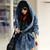 NEW 2508 ELLA Long Sleeved Denim Trench Coat Hooded Jacket Cloak Gift Bag  9561
