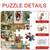 NEW 2509 Christmas Countdown Puzzles 1000pcs Christmas Countdown Puzzle Box 9391