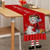 NEW 2509 Christmas-themed restaurant decoration: Linen table flag placemats and chairs set of 9 pieces 9397