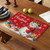 NEW 2509 Christmas-themed restaurant decoration: Linen table flag placemats and chairs set of 9 pieces 9397