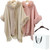 NEW  2507 Plush Cape Shawl Hooded Jacket Coat 9568