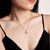 NEW  2509 One Carat Teardrop-Shaped Moissanite Necklace For Women Christmas Luxury Gift Box   9748
