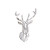 NEW 2510 Christmas 3D Elk Head Acrylic Mirror Wall Stickers For House 9814//9823