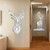 NEW 2510 Christmas 3D Elk Head Acrylic Mirror Wall Stickers For House 9814//9823