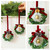 NEW 2510 PVC Christmas Wreath Home Decoration Pendant Bell & Pinecone 9816