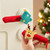 NEW 2510 4PCS of Fabric Christmas Decorative Cartoon Door Handle Protective Covers 9819
