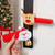 NEW 2510 4PCS of Fabric Christmas Decorative Cartoon Door Handle Protective Covers 9819