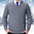 NEW  2510 ELLA Men’s Classic V-Neck Knit Sweater with Gift Bag 9921