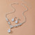 NEW 2510 Two-Piece Set Of Light Luxury Style Diamond Teardrop Stud Earrings And Necklace   9924