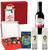 Classic Christmas Hamper Gift Box – Mini Red Wine, Premium Chocolates  and Celebration Glasses