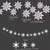 NEW 2511 Snowflake Ceiling Decor - Christmas Indoor Hanging Ornament SET 9849