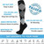 NEW 2511 Pro Compression Thigh High Socks for Men & Women - Gradient Support for Athletic Performance, Muscle Recovery, Nursing & Travel - Relief Fatigue & Swelling (1 Pair, Unisex)  9940