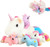SQEQE Cute Unicorn Stuffed Animals with 4 Baby Unicorn Plushies in Her Tummy, Rainbow Flying Plush Pillow Toy with Wings, Valentines Birthday Gifts for Boys Girls