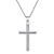NEW 2511 S925 Silver Couple Cross Necklace 9592