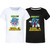 NEW 2511 Boys and Girls Casual short-sleeved shirt Bruh 67/6-7 T-shirt 9881