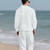 NEW 2512 Men's sports and leisure suit hooded cotton and linen J007