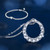 NEW 2512 Minimalist Halo Necklace And Bracelet Jewellery Set  9965