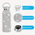 NEW 2512 Luxury Bling Rhinestone Stainless Steel Insulated Water Bottle with Chain (500ml) B010