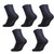 NEW 2512 Graphene Warm Antibacterial Long Socks – 5 Pairs J013