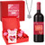 Valentine’s Day Luxury Love Gift Box with Mini Wine, Moissanite Silver Necklace & Chocolates