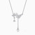 NEW 2601 Pure silver light and shadow butterfly collarbone chain J029