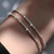 NEW 2601  S925 Sterling Silver Double Layer Sparkling Star Bracelet for Women - Trendy Korean Style Celestial Charm  9979