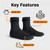 NEW 2602 3MM Neoprene Anti-Slip Diving Socks for Water Sports B033