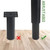 NEW 2602 Metal Adjustable Furniture Legs Cabinet Foot Legs Heavy Duty Bed Center Frame Slat Support Leg for Table Bed Sofa(4.7’’/120mm-7.1’’/180mm) B039