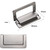 NEW 2602 Recessed Drawer Pull Handle – Zinc Alloy, 96mm Hole Spacing B040