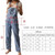 NEW 2602 Women’s Denim-Look Dungarees Trousers with Adjustable Straps B041
