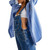 NEW 2602 Women’s Denim-Look Dungarees Trousers with Adjustable Straps B041