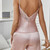 NEW 2602 Women’s Satin-Look Cami Pyjama Set With Lace Trim Shorts J050