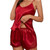 NEW 2602 Women’s Satin-Look Cami Pyjama Set With Lace Trim Shorts J050