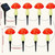 NEW 2603 8pcs Solar Mushroom Path Lights, Outdoor Garden Stake Lights B046