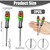 NEW 2603 2PCS LED Voltage Tester Screwdriver Live Wire Detector Electrical Test Pen B055