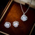 NEW 2603  LOVII Elegant Crystal Necklace and Earrings Jewellery Set  Y021