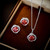 NEW 2603  LOVII Elegant Crystal Necklace and Earrings Jewellery Set  Y021