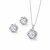 NEW 2603  LOVII Elegant Crystal Necklace and Earrings Jewellery Set  Y021