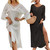 NEW 2603  ELLA Women’s Crochet Beach Cover Up, Loose Fit Summer Kaftan Dress Y029