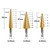 NEW 2603 Step Drill Bit Set 3PCS, Cone Drill Bits for Metal Wood Plastic Hole Enlarging Tool B079