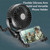 NEW 2603 Flexible Tripod Clip Fan | USB Rechargeable Mini Cooling Fan with 3 Speeds for Desk, Travel, Camping & Indoor Use B082