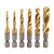 NEW 2603 6PCS Drill Tap Set M3-M10 HSS Threading Drill Bit Set for Metal B085