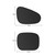NEW 2603 Car Window Sun Shade 4 Pack Static Cling UV Protection Y056