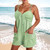 NEW 2603  Women’s Summer Playsuit Tie Front Strap Romper with Pockets Y060